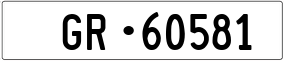 Trailer License Plate
